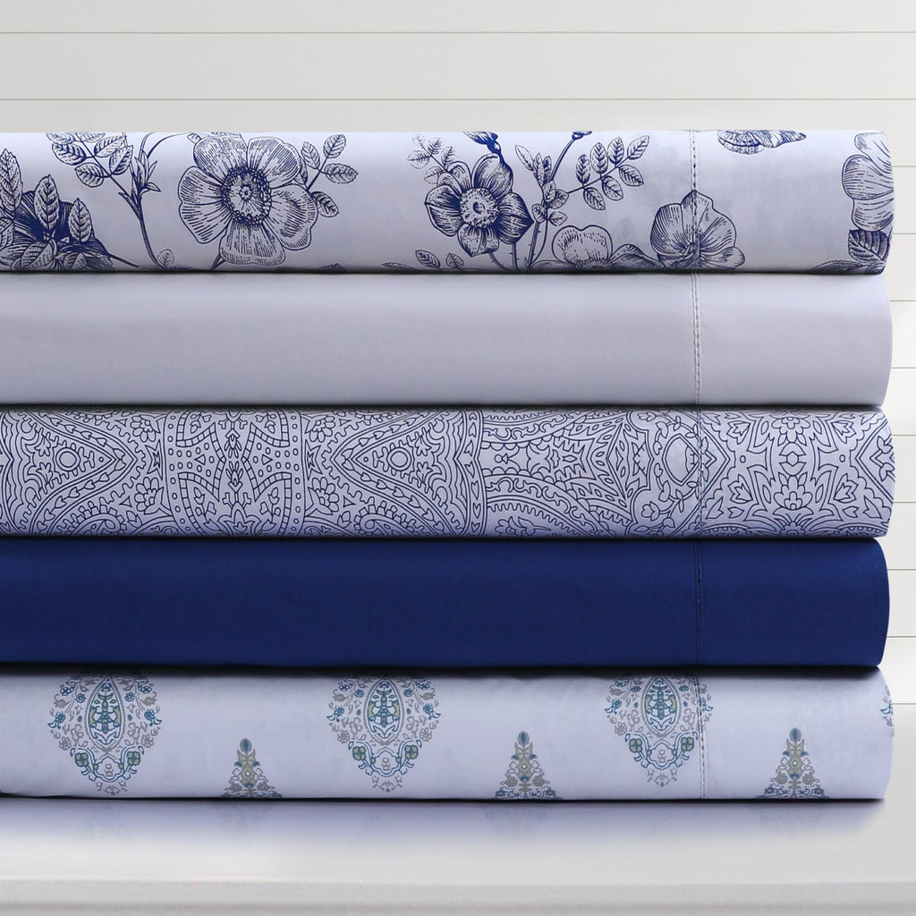 Organic Cotton Queen Percale Sheets, Pure White