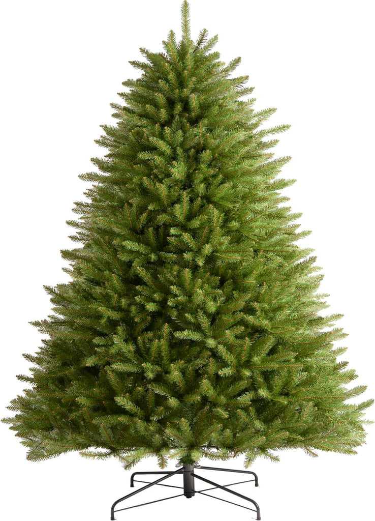 Unlit Christmas Tree Premium Artificial Spruce Christmas Tree, Hinged/Feel Real/Realistic/Full Xmas Fir Tree No
