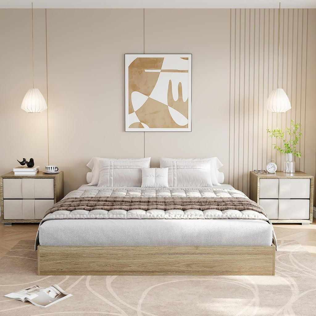 Japanese Style Solid Wood Platform Bed Frame