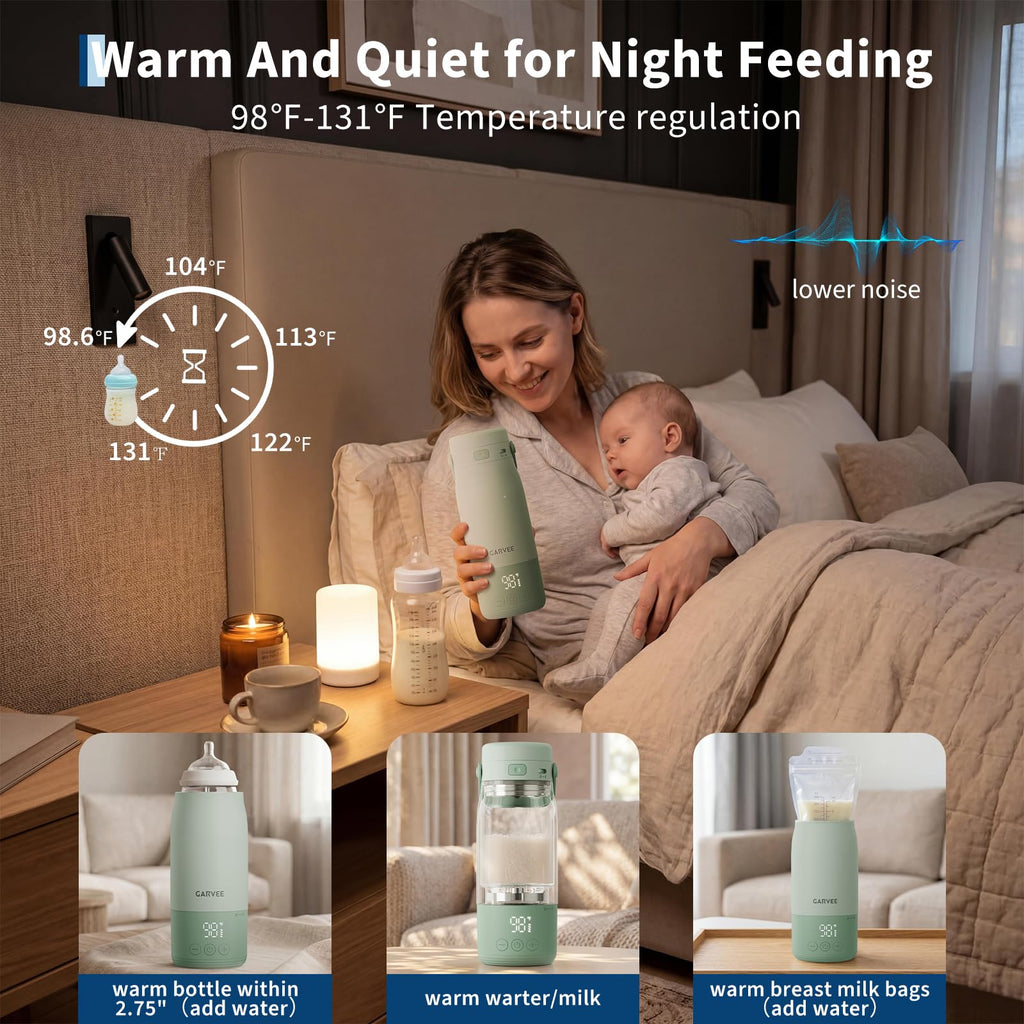 Portable Bottle Warmer for Breast Milk, Baby Travel Essentials