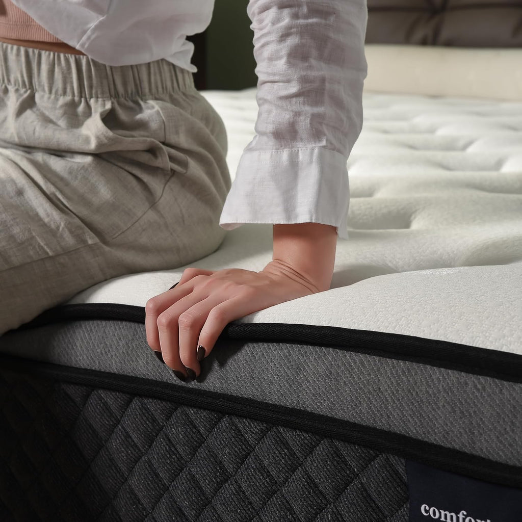 Queen Mattress, 12 Inch Hybrid Queen Mattress in a Box, Gel Memory Foam with Individually Wrapped Pocket Springs