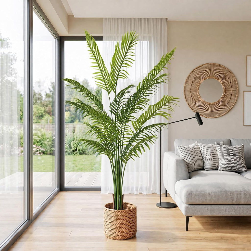 7ft Artificial Palm Tree Artificial Tree Indoor/Outdoor Decor