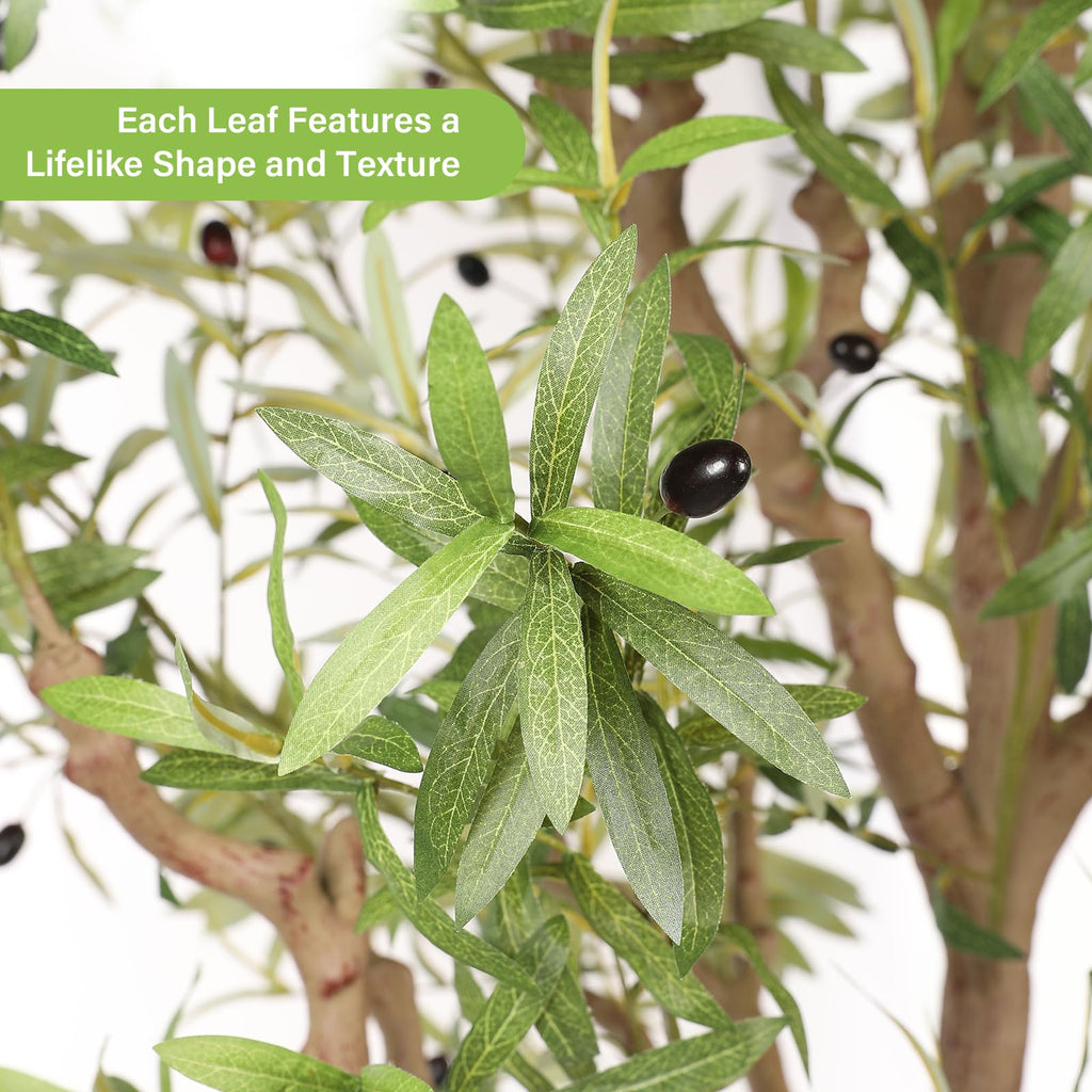 Large Faux Olive Tree 10ft with Thick Trunk & Realistic Leaves