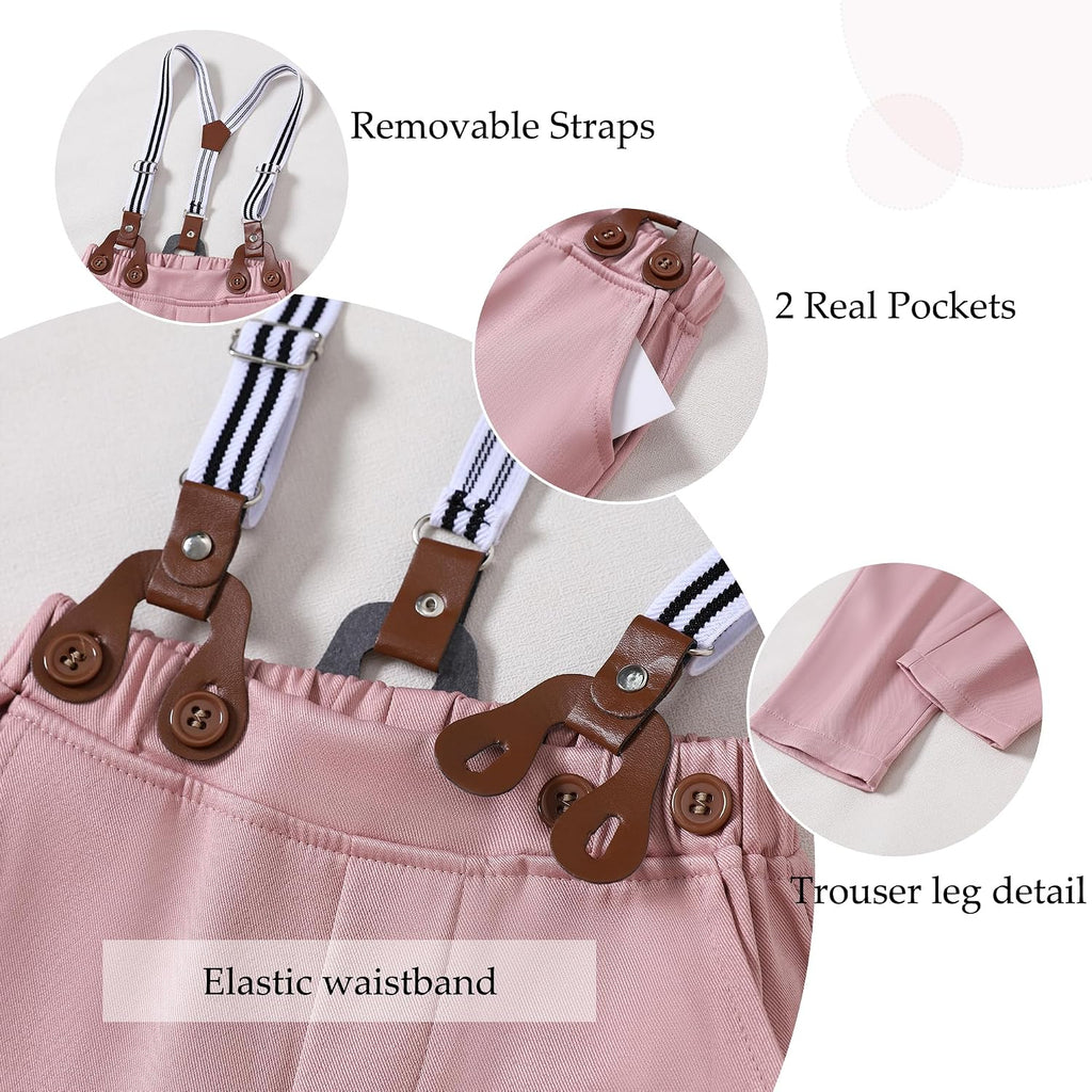 Toddler Boy Dress Clothes Suit Boys Formal Wedding Outfit Set
