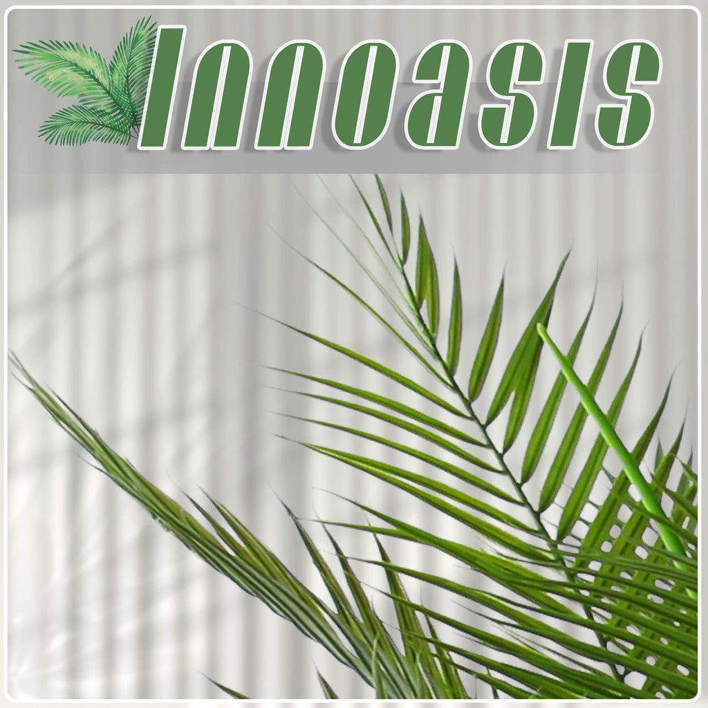Artificial Palm Tree 5FT Large Fake Sago Palm Plant with 18 Trunks Perfect Tall Faux Tree in Pot for Indoor Outdoor