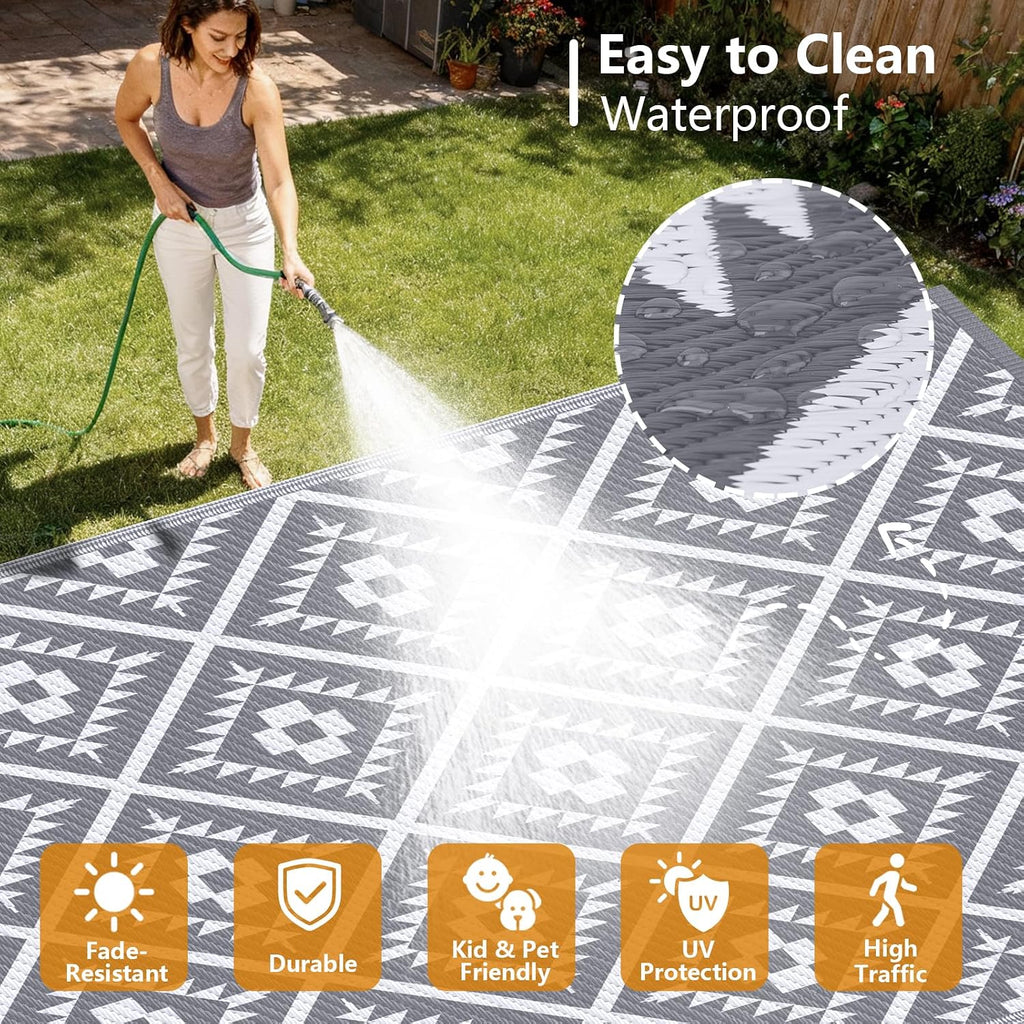 Outdoor Rug 8x10, Large Outdoor Rug s, Outdoor Camping Rug