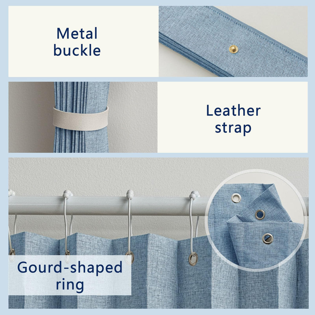 100% Blackout Curtains Patio Door Curtain Accordion Door Sliding Door Curtains Extra Wide Blackout Curtains Used for