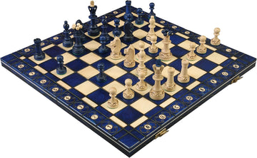 The Senator Chess Set (Blue)