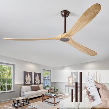 Inspired Maverick Style 84" wood ceiling fan, Oil Rubbed Bronze