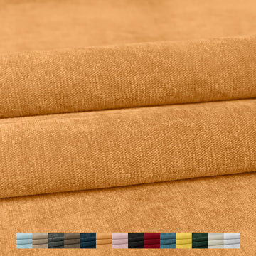 57" Wide Chenille Fabric by the Yard, Luxurious Velvet Texture Plush Material for Sofa Chair Reupholstery, Thick