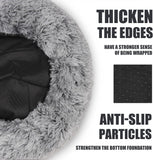 Cat Bed Round Plush Fluffy Hooded Cat Bed Cave, Cozy for Indoor Cats or Small Dog beds