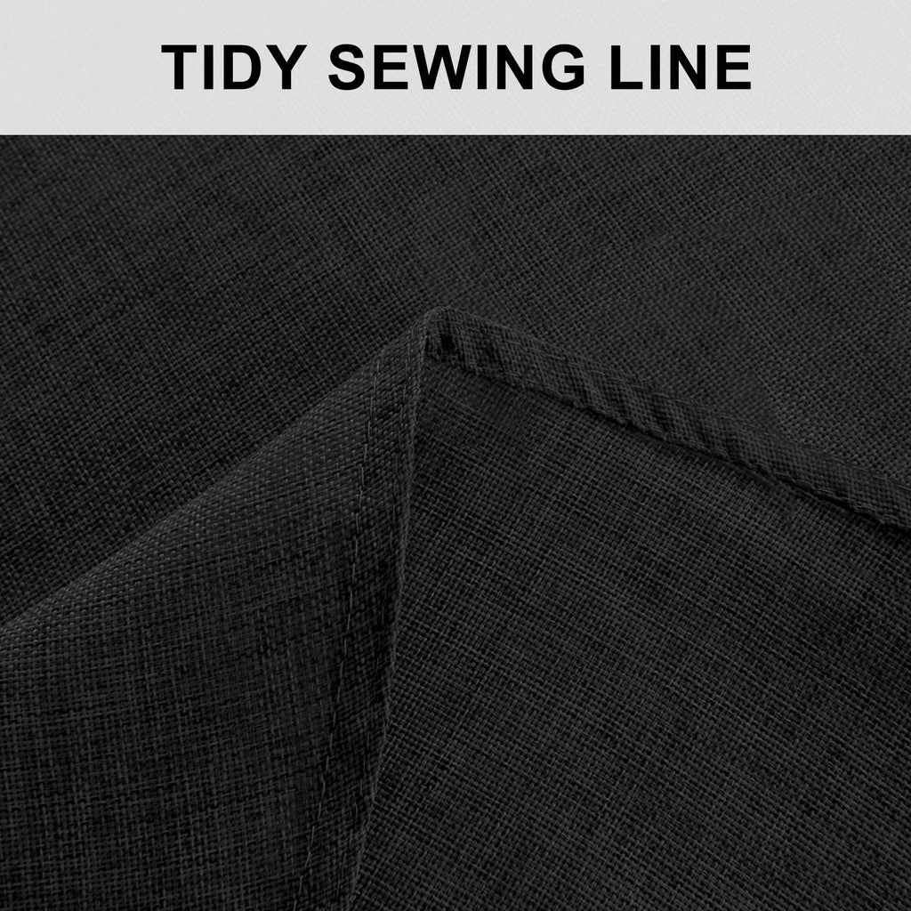 Black Round Tablecloth 120 Inch Linen Dining Room