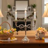 3 Arm Candelabra Taper Candle Holders Decorations Indoor Kitchen Décor Table Candles Candlestick Candelabra