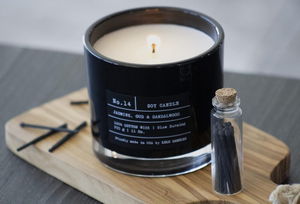 Jasmine, Oud & Sandalwood Soy Blend Jar Candle, 11 Oz.