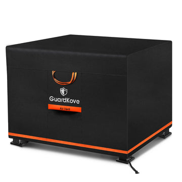 Upgraded 1000D Heavy Duty Fabric] 28 inch Fire Pit Cover Square