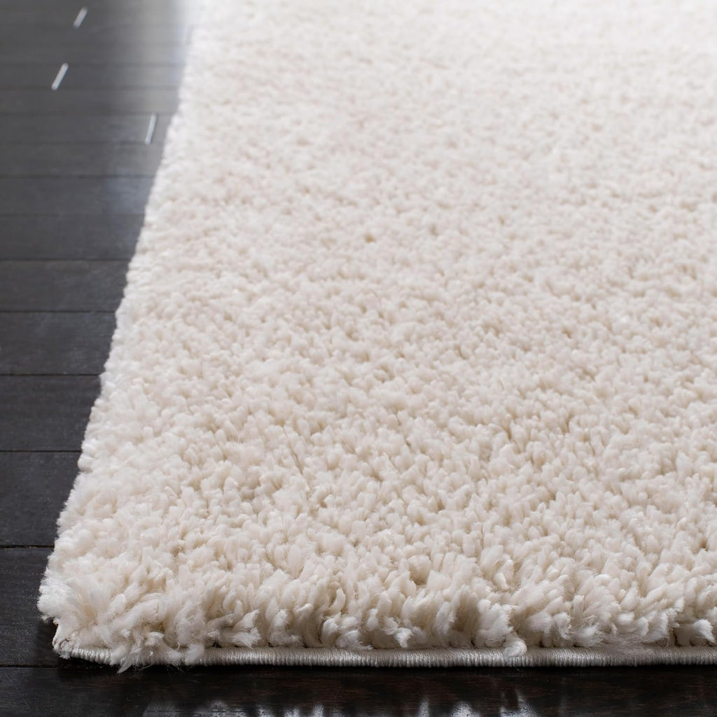 August Shag X-Large Area Rug - 12' x 15', Ivory, Solid Design, Non-Shedding & Easy Care, 1.2-inch Thick