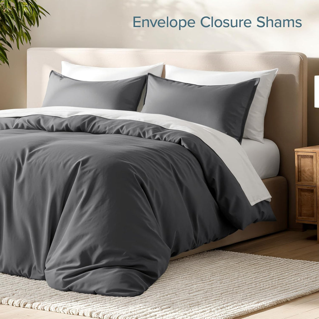Bedding Duvet Cover Queen - Premium 1800 Super Soft Duvet Covers Collection - Lightweight, Cooling Duvet Cover - Soft