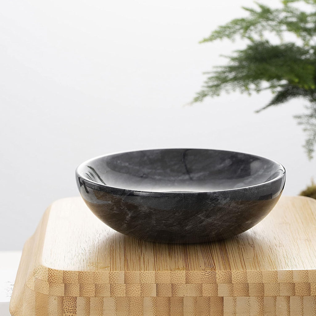 4.72 Inch Small Decorative Bowls, Natural Marble Decorative Bowls Decor, Key Bowl, Coffee Tables Centerpiece, Soap