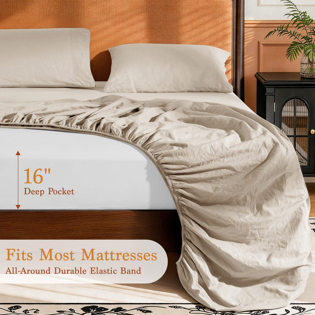 100% French Linen Sheets - Bed Sheets