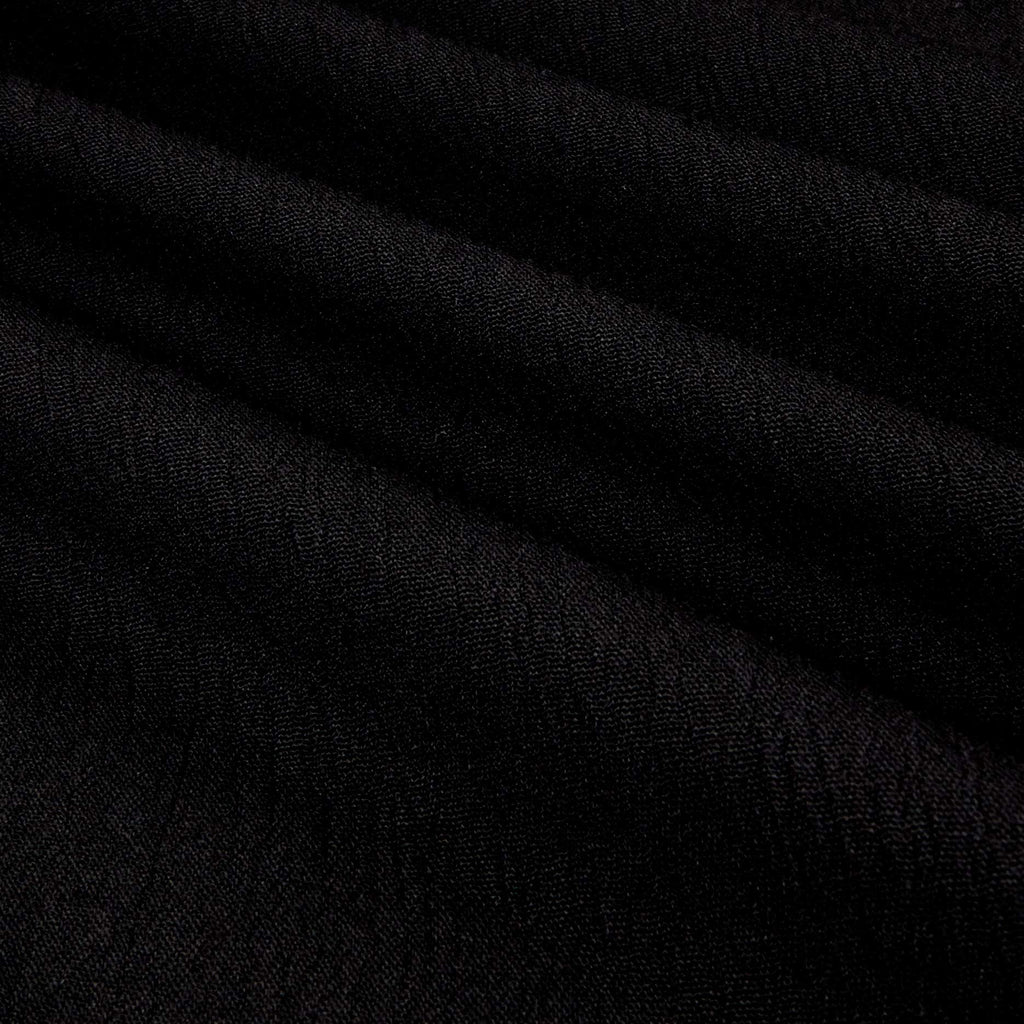 Rayon Crinkle Gauze Black, Fabric by the Yard