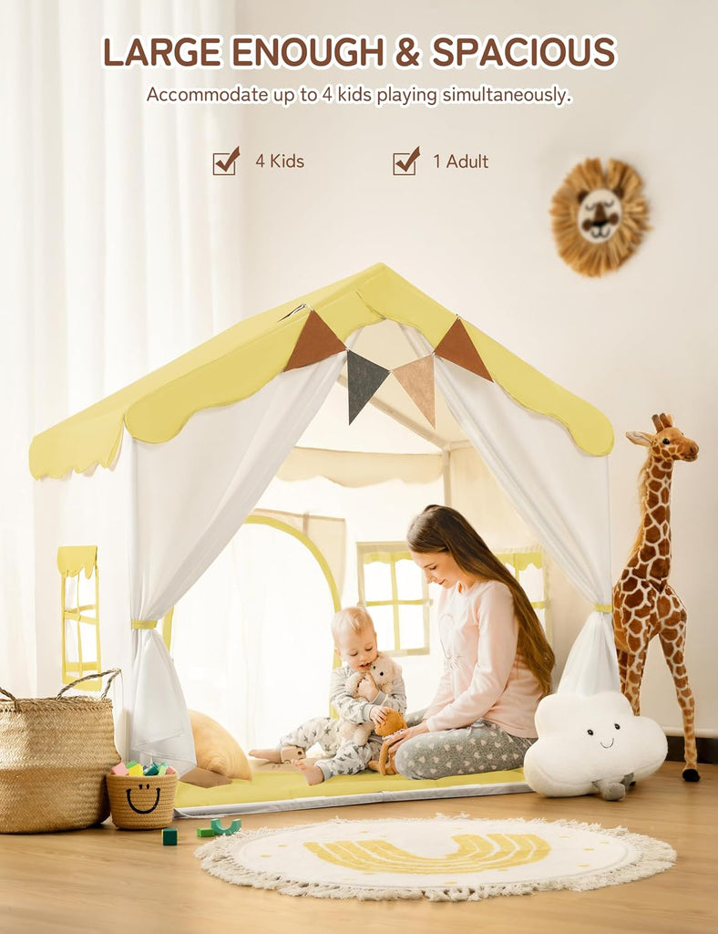 In-1 Kids Play Tent, Indoor Tent with Double Doors
