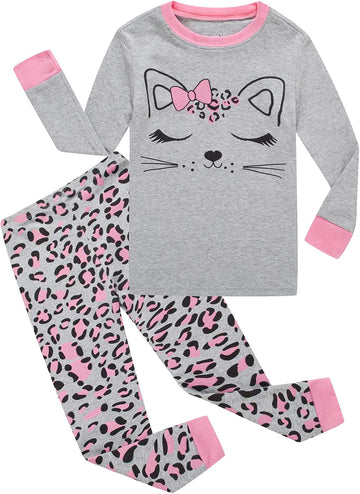 Girls Cotton Pajamas Toddler 2 Pieces Pjs Kids Sleepwear Clothes Long sleeve Sets