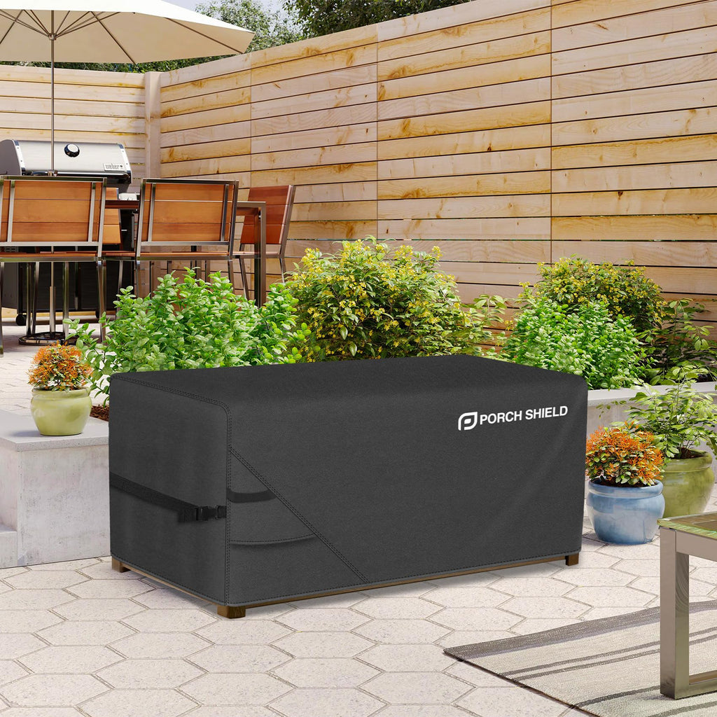 Patio Deck Box Storage Cover 50 x 25 x24 inch, Black