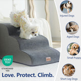 Ramp Dog Stairs for Couch Sofa and Chair 15.7" H, 3-Step Pet Steps for Small Dogs and Cats
