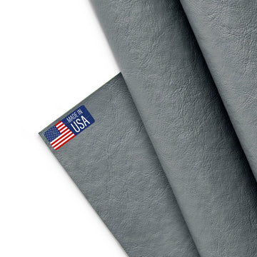Upholstery Faux Leather, Outdoor Boat Automotive, DIY and Crafting Pleather - Individual 1 Yard Cut 36"x54" (Grey)