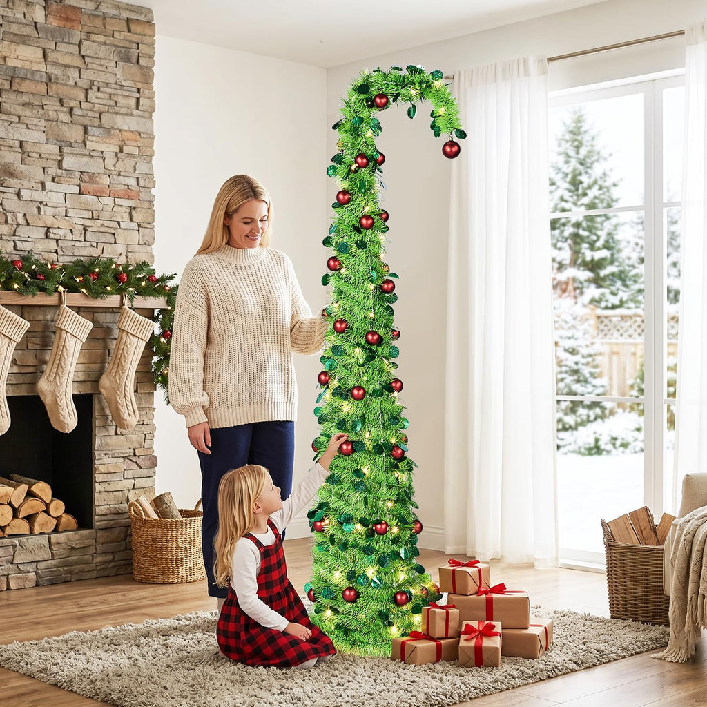 6ft Pre-lit Pop-Up with Ball String Lights