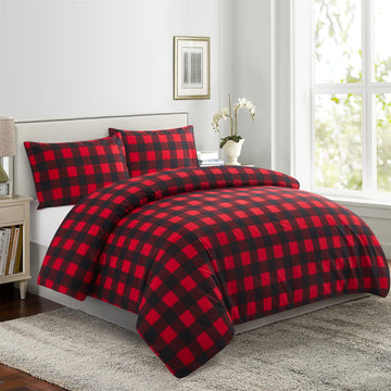 Ultra Soft Silky Zipper Rich Printed Rayon Derived from Bamboo All Season 3 Pieces Duvet Cover Set with 2