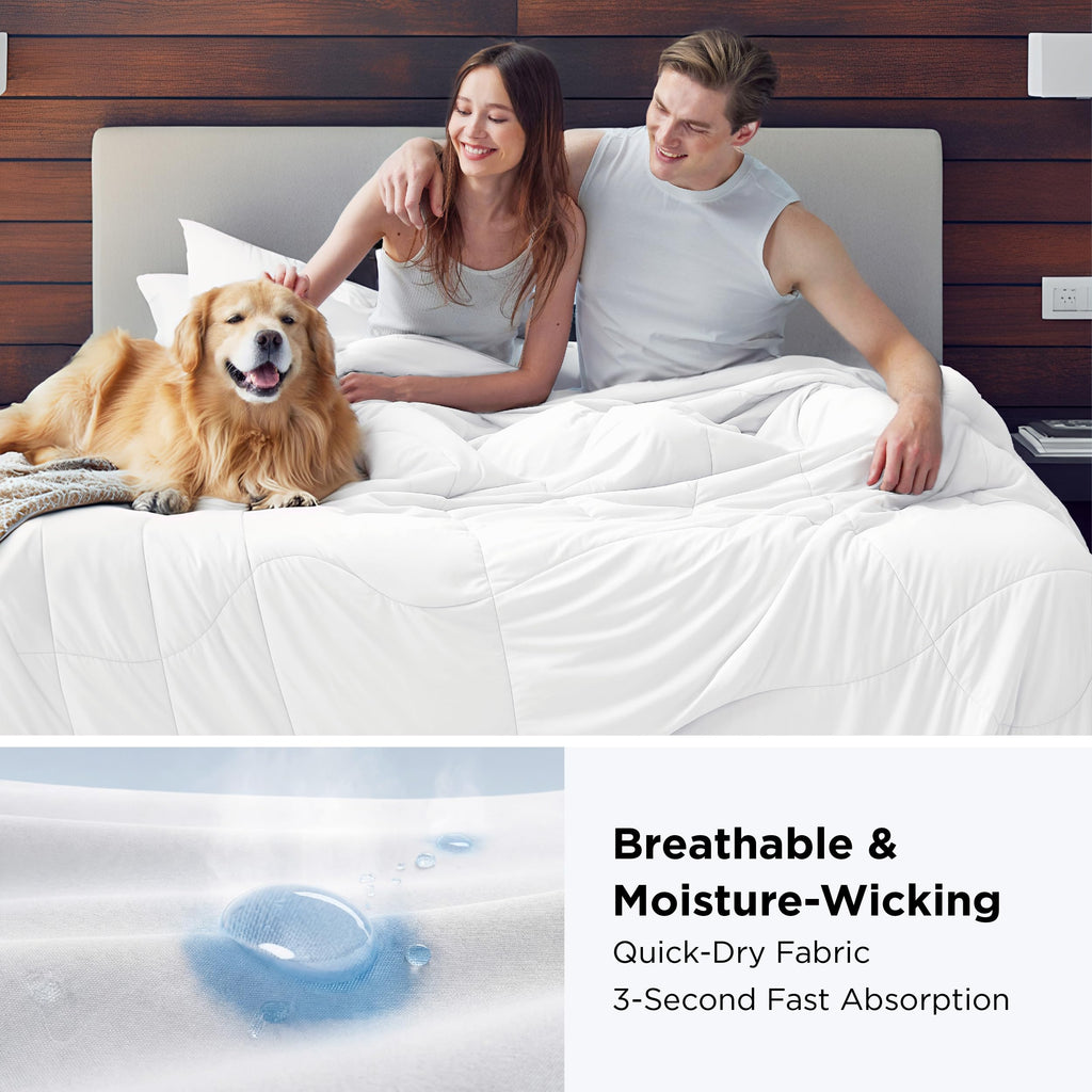 Cooling Comforter Blankets for Hot Sleepers, All Season, Queen