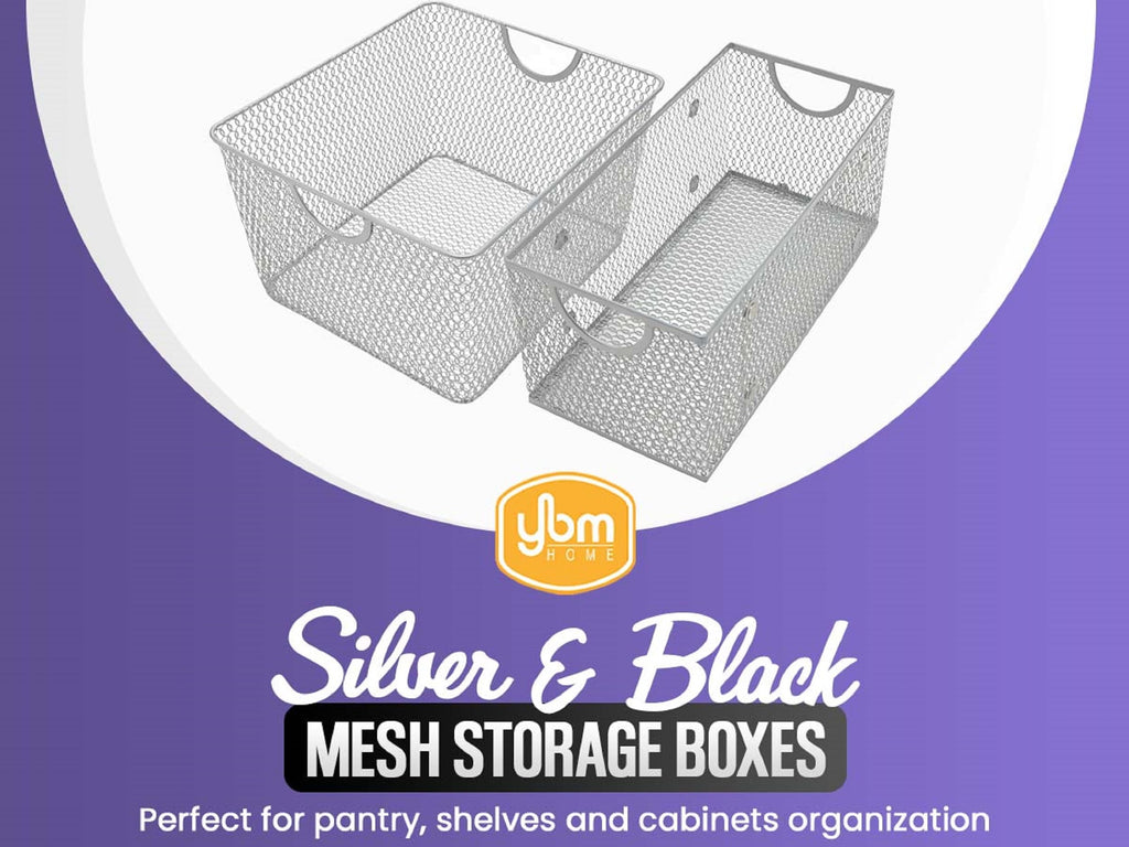 Wire Mesh Storage Basket Organizer for CD and DVDs - 6 Pack