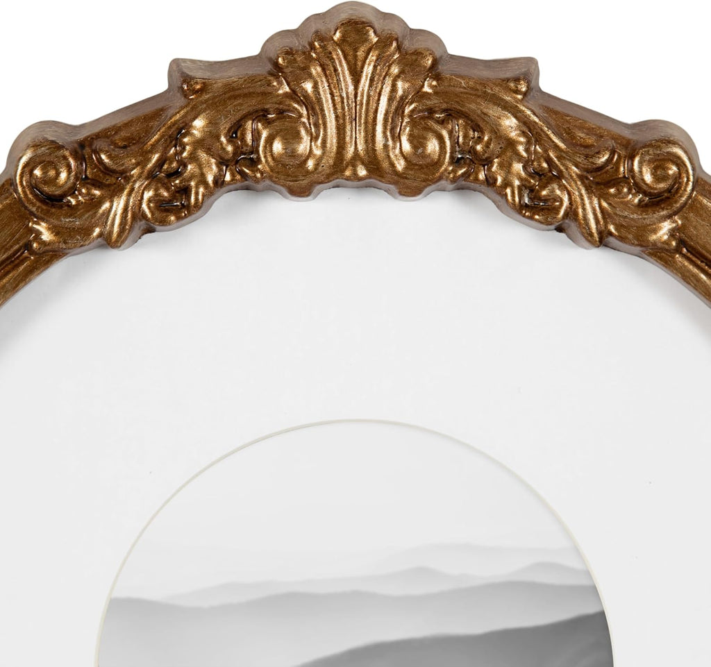 Arendahl Three-Piece Picture Frame Set, Antique Gold, Set of 3, Varying Sizes, Vintage Rectangle and Arched Photo