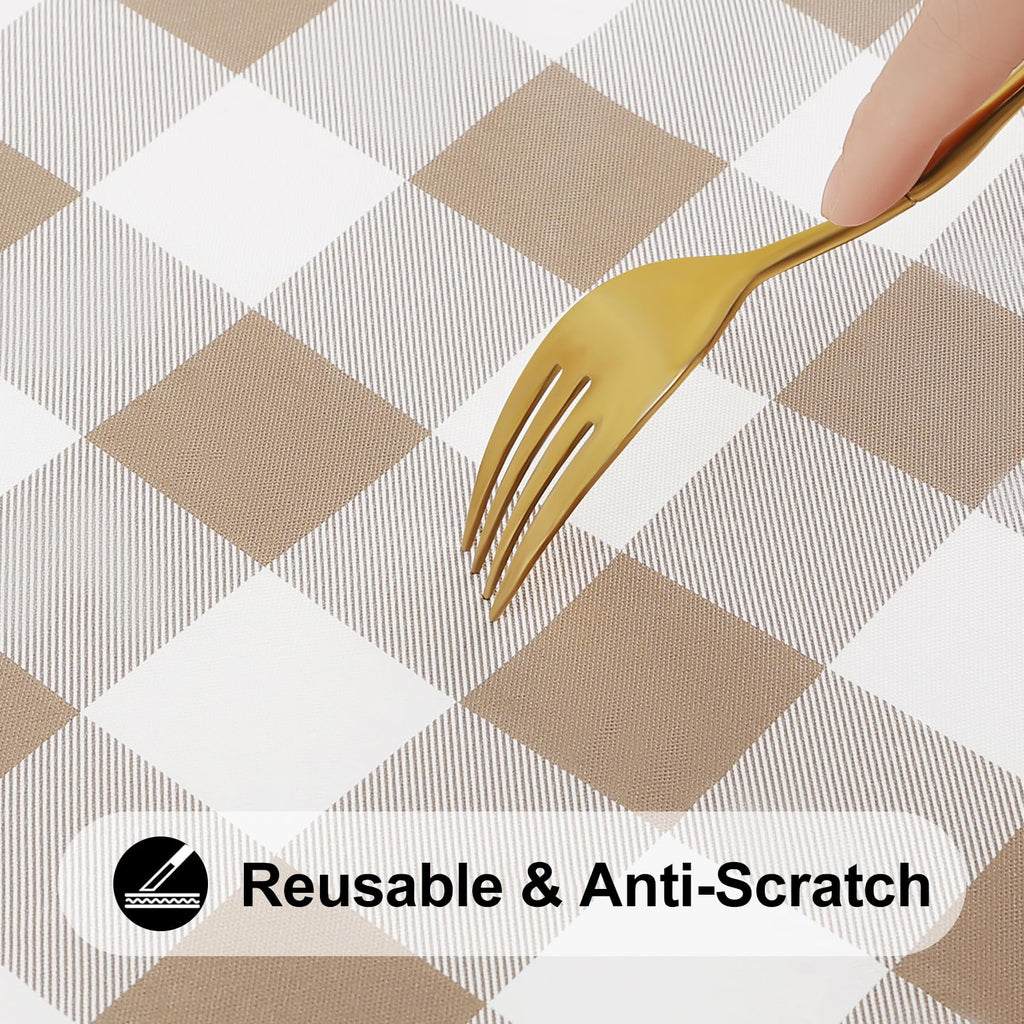 42x42 Picnic Table Cloth, Flannel Backed Fitted Vinyl tablecloths