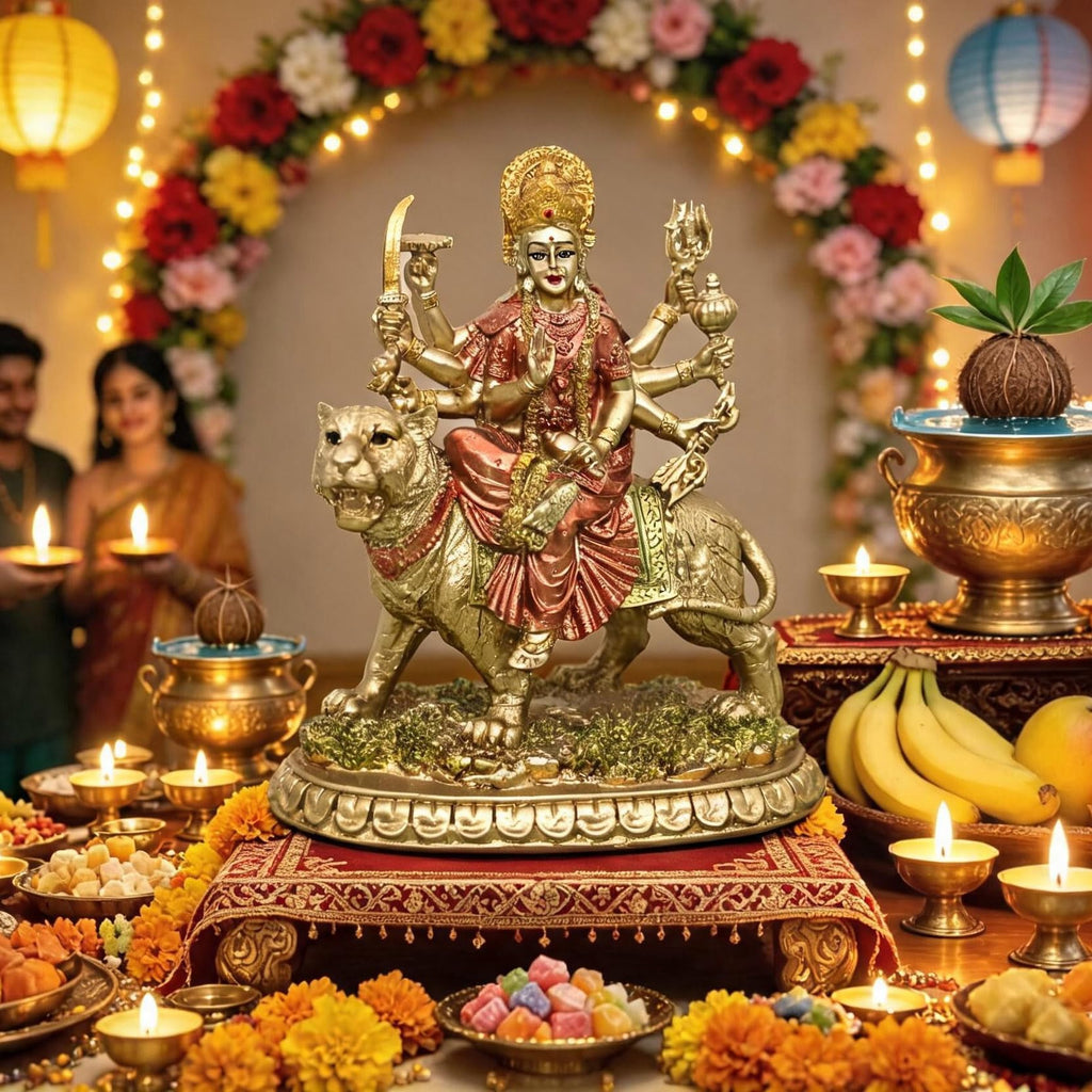 Hindu Goddess Small Durga Statue | Casa Home Living