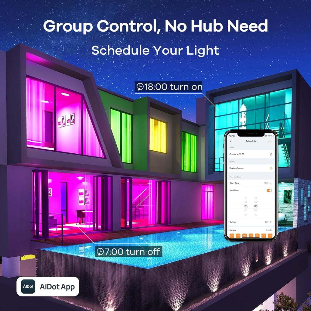 Smart Light Bulbs, Smart Bulb that Work with Alexa, Google Home, , LED Light Color Changing, A19 E26 Dimmable