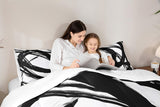 Erosebridal Black and White Abstarct Queen Comforter Set for Adult Women Men
