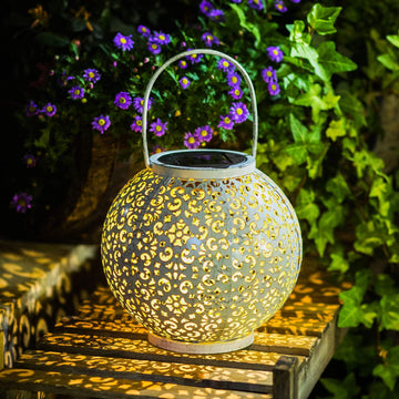 Outdoor Solar Big Lantern Waterproof Mothers Day Garden Gifts for Mom Women, Solar Garden Lights for Backyard Table