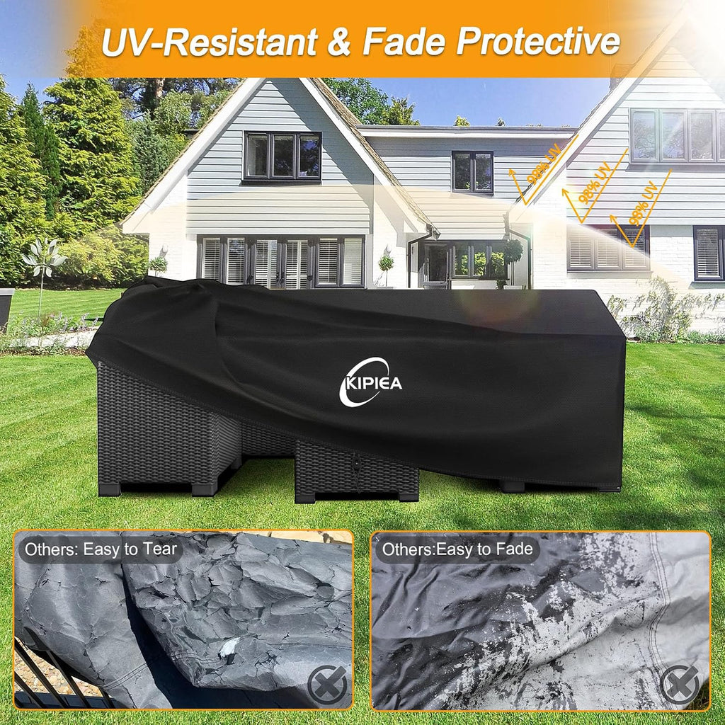 Patio Furniture Covers Waterproof Winter, Heavy-Duty Outdoor Furniture Set Covers for Table Chairs, Anti-UV, No Tears