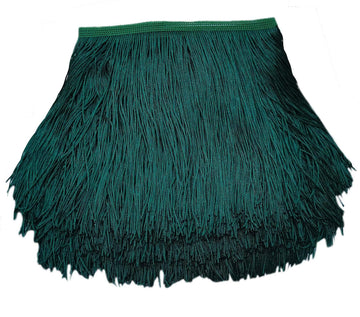 6" Chainette Fringe Trim Tassel Sewing Trim for DIY Craft Latin Dress Lamp Shade Decoration Teal Green - 10 Yards