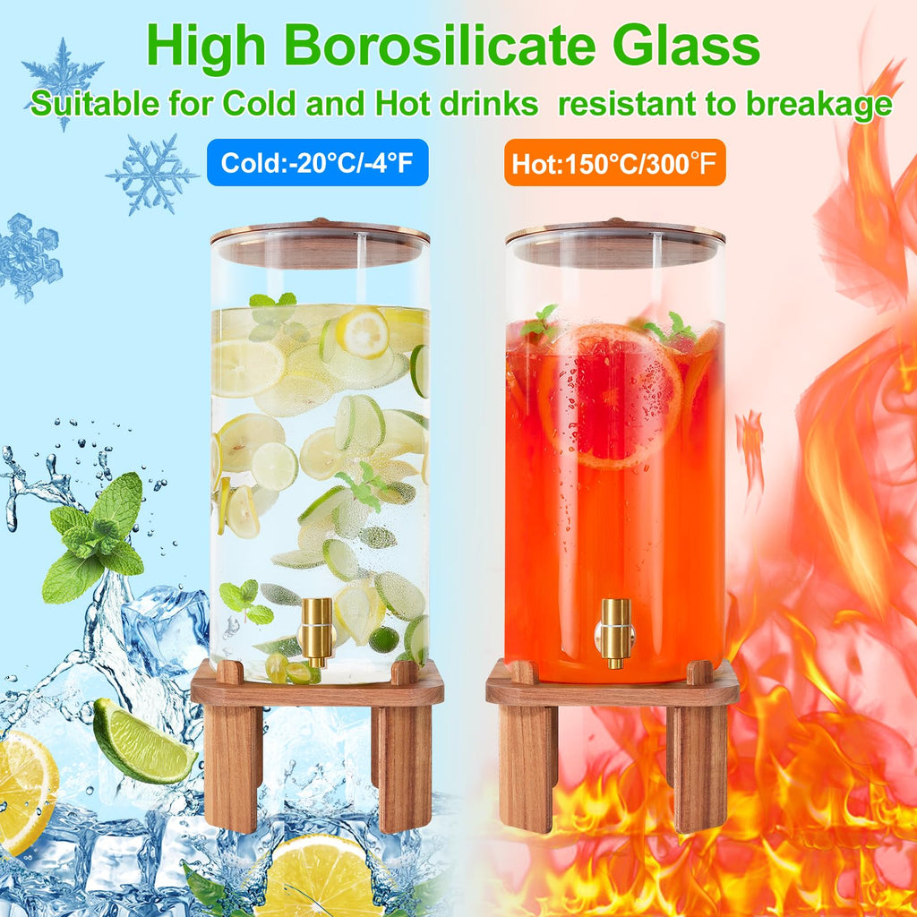3 Gallon Large Drink Dispenser for Parties, Beverage Dispenser with Stand