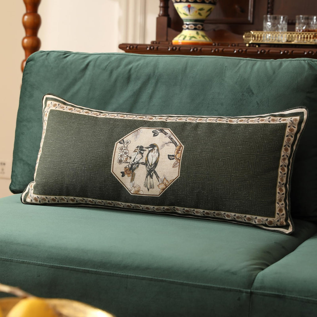 Vintage Elegant Rectangle Throw Pillow Cover, 28"x12"