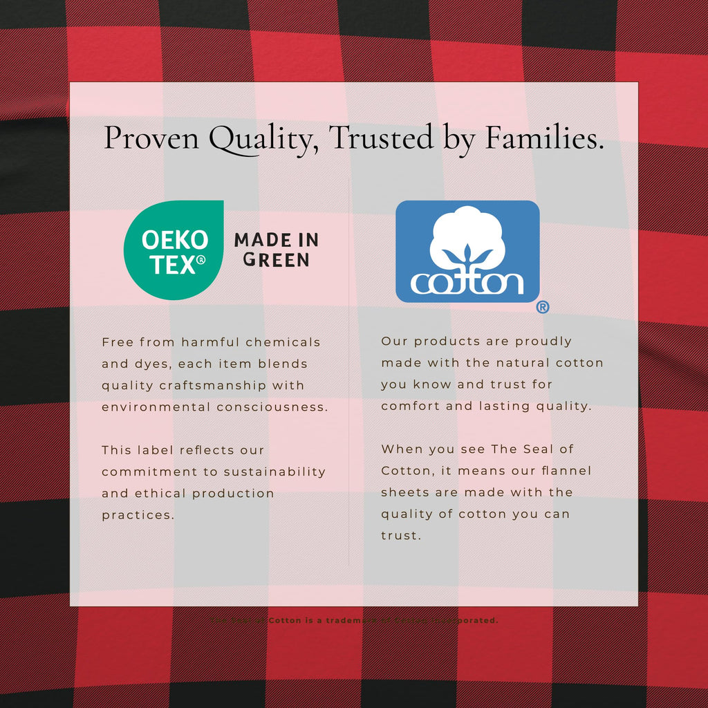 Flannel Sheet Set - 100% Turkish Cotton, Double-Brushed, Printed Bed Sheets - Ultra-Soft, Cozy, 4-Piece