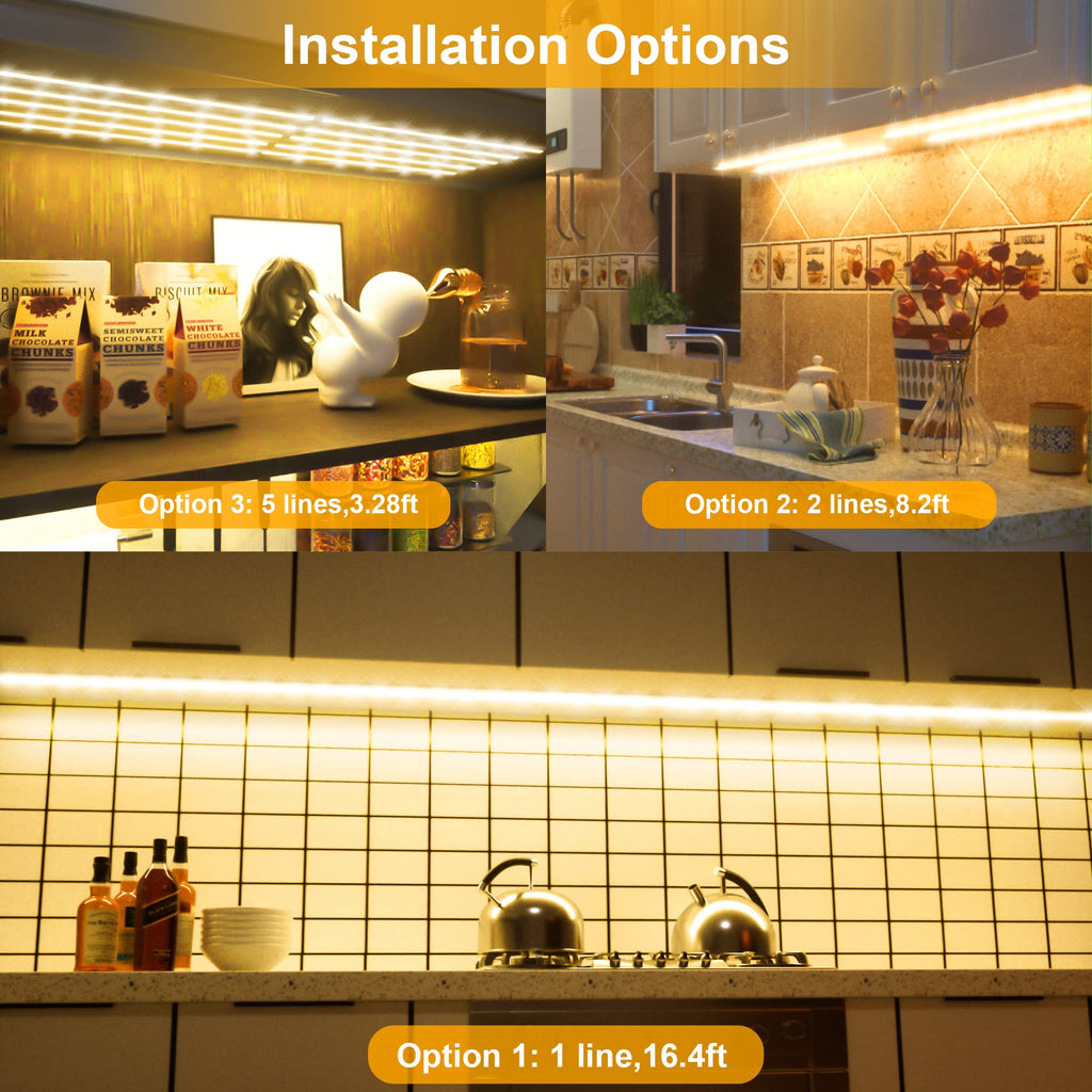 10 PCS 20in Under Cabinet Lighting Kit