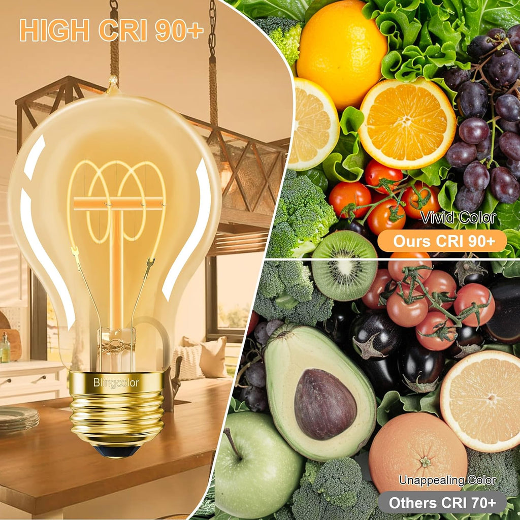 Dimmable E26 LED A19 Vintage LED Edison Bulbs 40 Watt Equivalent