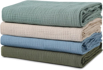 Muslin Swaddle Blankets for Boys and Girls, Pack Baby Blankets for Girl Boy, Receiving Blanket, Baby