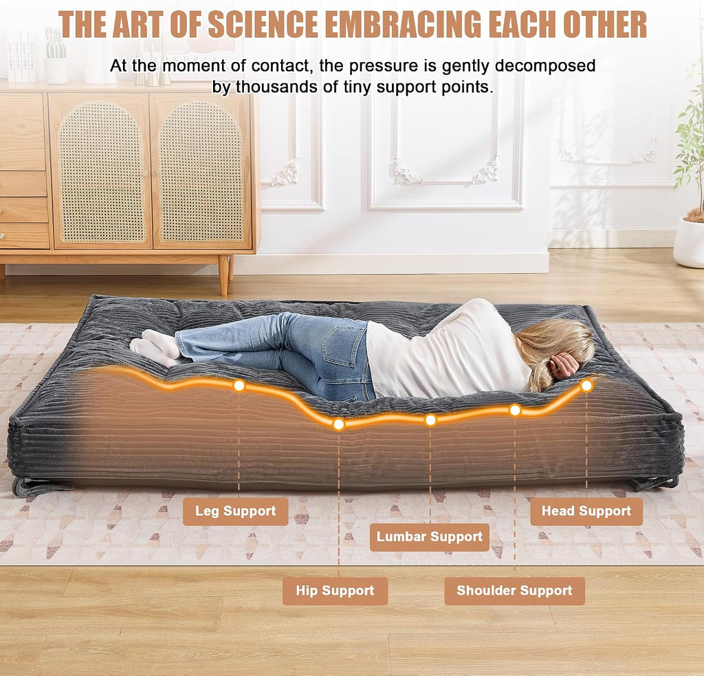Futon Mattress 8", Foldable Floor Mattress (Frame Not Included)