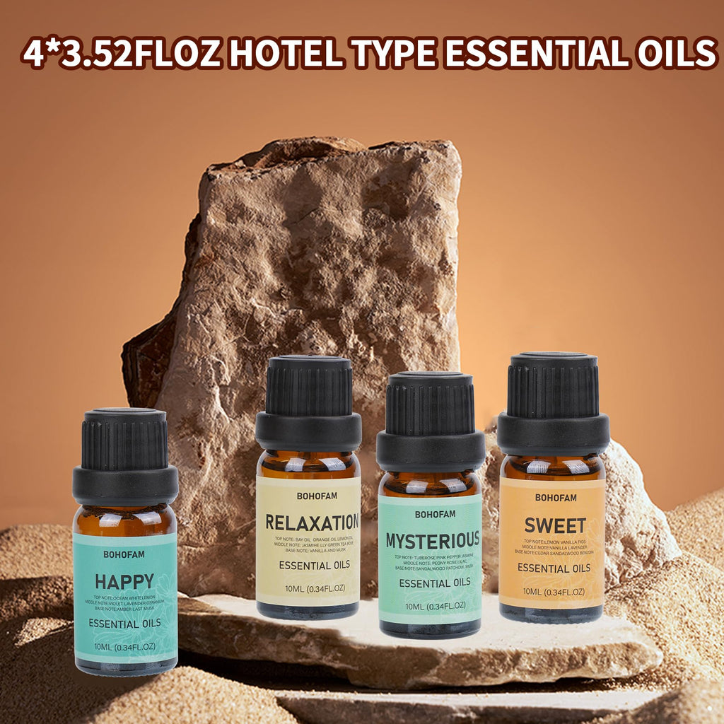 Fireplace Essential Oil Aroma Diffuser, Flame Aromatherapy Humidifier
