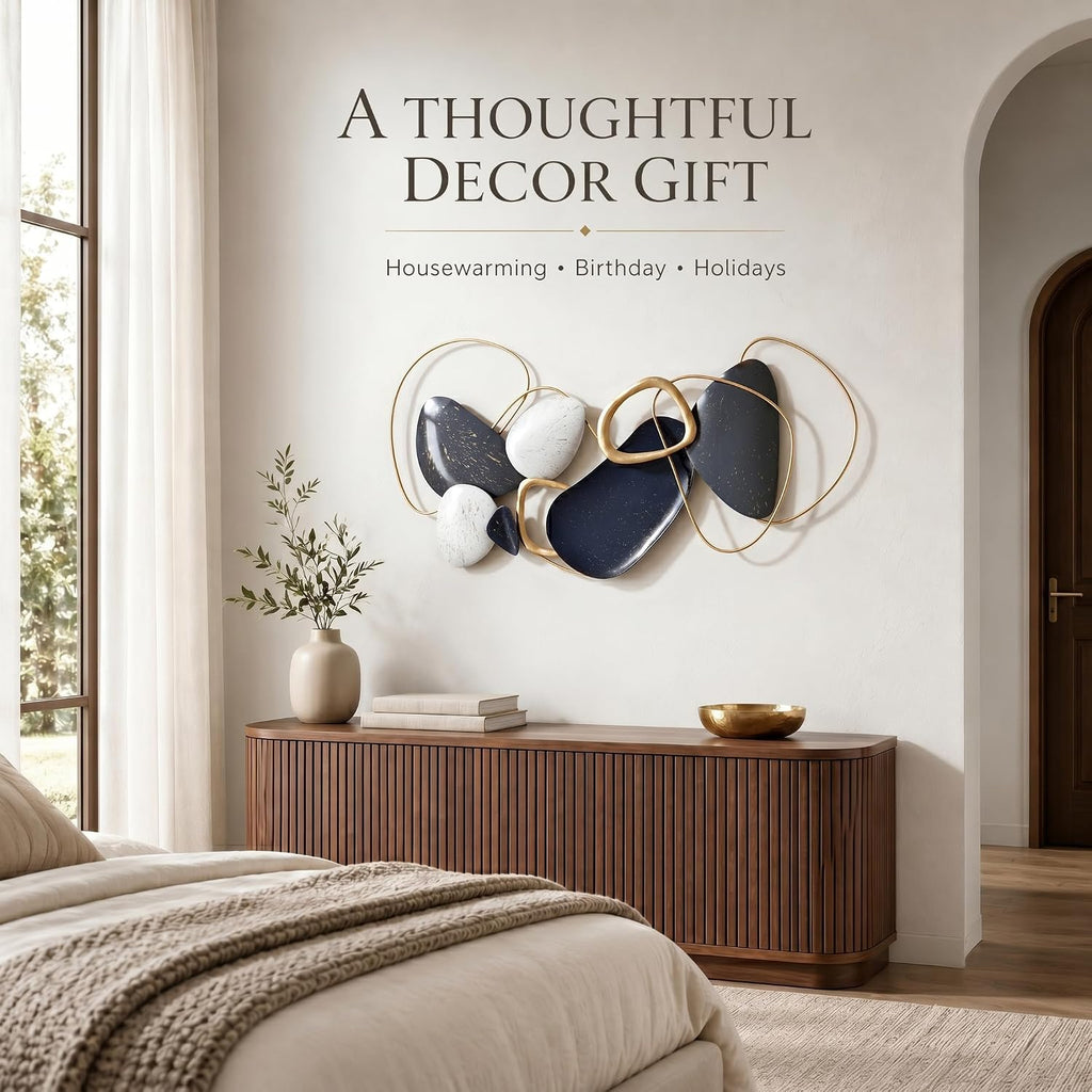 40" Large Wall Decor,3D Abstract Metal Wall Art